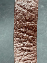 42" Full Quill Ostrich Leather Belt, Brown