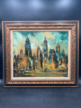 Original Von Donck Signed Impressionist New York City Oil Painting, Framed