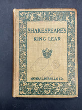 Shakespeare's King Lear By Brainerd Kellogg Maynard Merrill & Co 1885