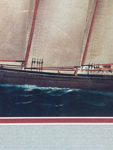 Framed & Matted 11x14" Thomas Harrison Schooner Print