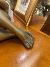 Gold Tone Nude Female Statue