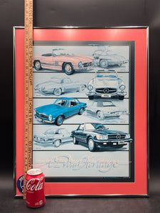 Vintage Mercedes-Benz SL Class "A Proud Heritage" Art Poster, Framed