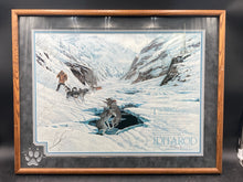 Jon Van Zyle Signed Iditarod Alaska Dog Sled Race Print, Framed