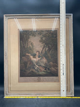 Antique "Le Couter De L'Automne" François Boucher Framed Print