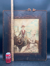 Antique Julius Leblanc Stewart "Full Speed" Hand Colored Print, Framed