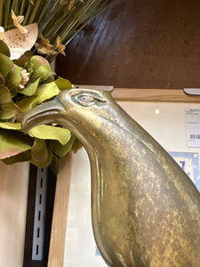 Brass Falcon on Rock