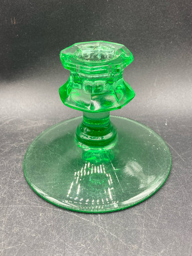 Uranium Glass Candle Holder