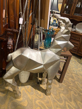 Abstract Silver Goat