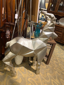 Abstract Silver Goat
