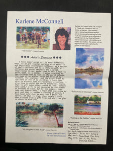 Karlene McConnell Signed Limited Edition "No Wake Zone" Giclee Print W/ CoA