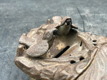 Antique 1883 J.E. Stevens Eagle & Eaglets Mechanical Coin Bank