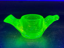 Antique Vaseline Glass Bird Salt Cellar