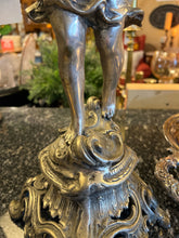 French Style Art Nouveau Silverplate Boy Centerpiece