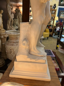 Resin David Statue on Base