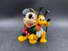 1998 Disneyana Convention Signed Mickey Mouse & Pluto Ornament W/ Stand - view 2