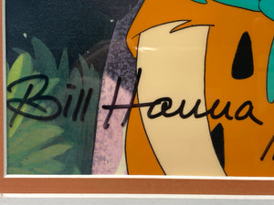Hanna, Barbera & Iwao Takamoto Signed The Flintstones Production Cel W/ COA