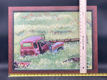 S. Chambers Signed Original Rustic Truck & Farming Themed Acrylic Painting