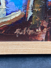 Original Artist Signed "Shacks On Water" Acrylic Painting - view 6