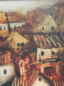 Original Signed Jerusalem Israel Oil Painting