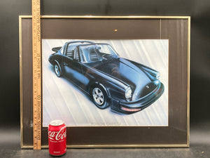 Porshce 911 Targa Poster, Framed