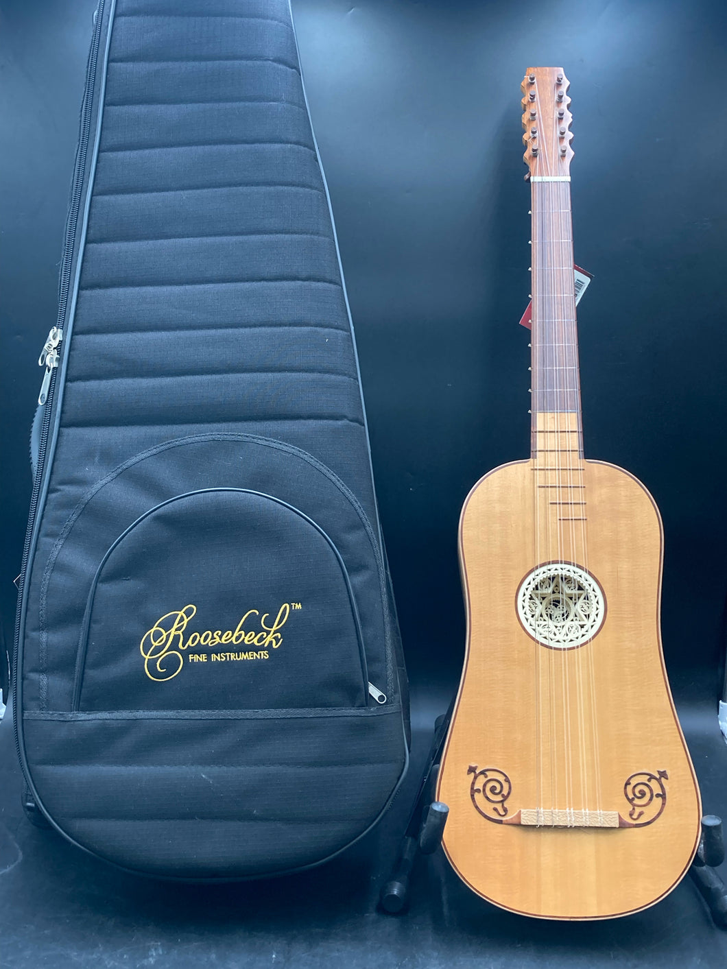 Roosebeck Baroque Guitar 5 String Course Model GBSR5C w/ Gig Bag