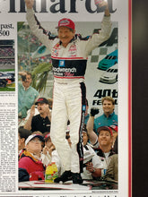Vintage Dale Earnhardt 1998 Daytona 500 Victory Daytoa News Journal Display
