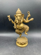8" Bronze Buddhist God Ganesha Elephant Statue