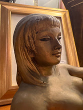 Gold Tone Nude Female Statue