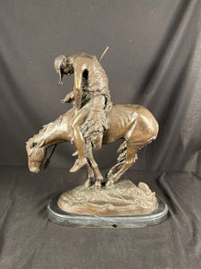 "End Of The Trail" James Earle Fraser Bronze Statue