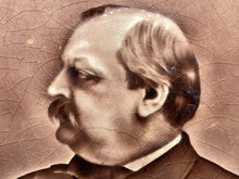 Antique President Grover Cleveland Portrait Campaign Ceramic Tile