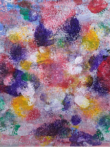 Original Angela Wakefield Spring Burst Series Abstract #03 Painting W/ CoA