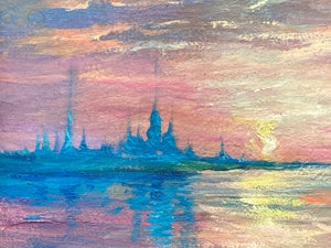 Original Signed Oil Painting Attributed To Claude Monet