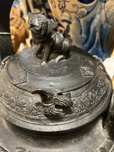 Antique Asian Bronze Figural Kettle
