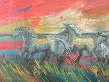 Artist Signed Limited Edition Wild Horses Serigraph, Framed