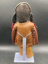 Antique Native American 11" Leather & Buckskin Doll