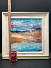 Original Angela Wakefield Impressionist Abstract River Scene Painting W/ CoA