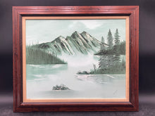 Bailey Signed Original Mountain Lake Landscape Oil Painting