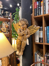 Antique Carved Wood angel