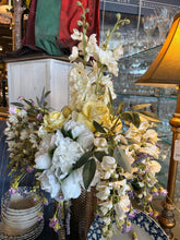 Floral Arrangement in Silver Vase