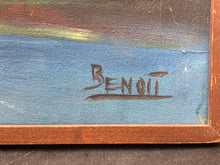 Benoit Signed Haitian Folk Art Acrylic Painting 24x36"