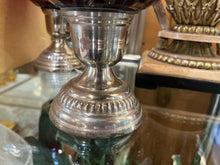Red Mosaic Glass Candle Holder on Base