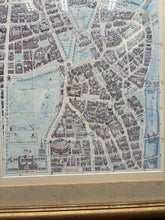 Framed 1989 London Street Map