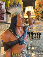 Hand Carved Solid Wood Cigar Store Indian