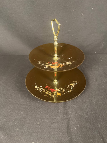 Black Asian 2 Tier Plate