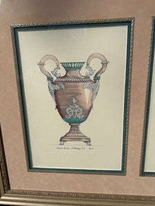 Tripple Panned Print of Vases