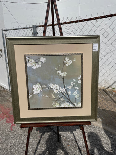 Silver Framed Floral Print