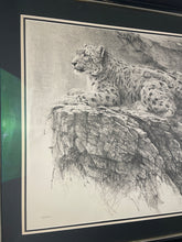 Robert Bateman Snow Leopard On Rock S/N 53x36