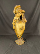 Amphora Art Nouveau Vase w/ Dragonfly & Floral Motif 1900