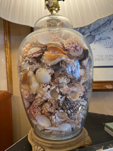 Glass Lamp With Shells