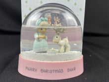 1990 "Merry Christmas Deer" Precious Moments Snow Globe